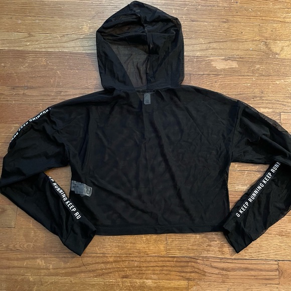 Forever21 Sheer Top with Hood - Picture 2 of 2